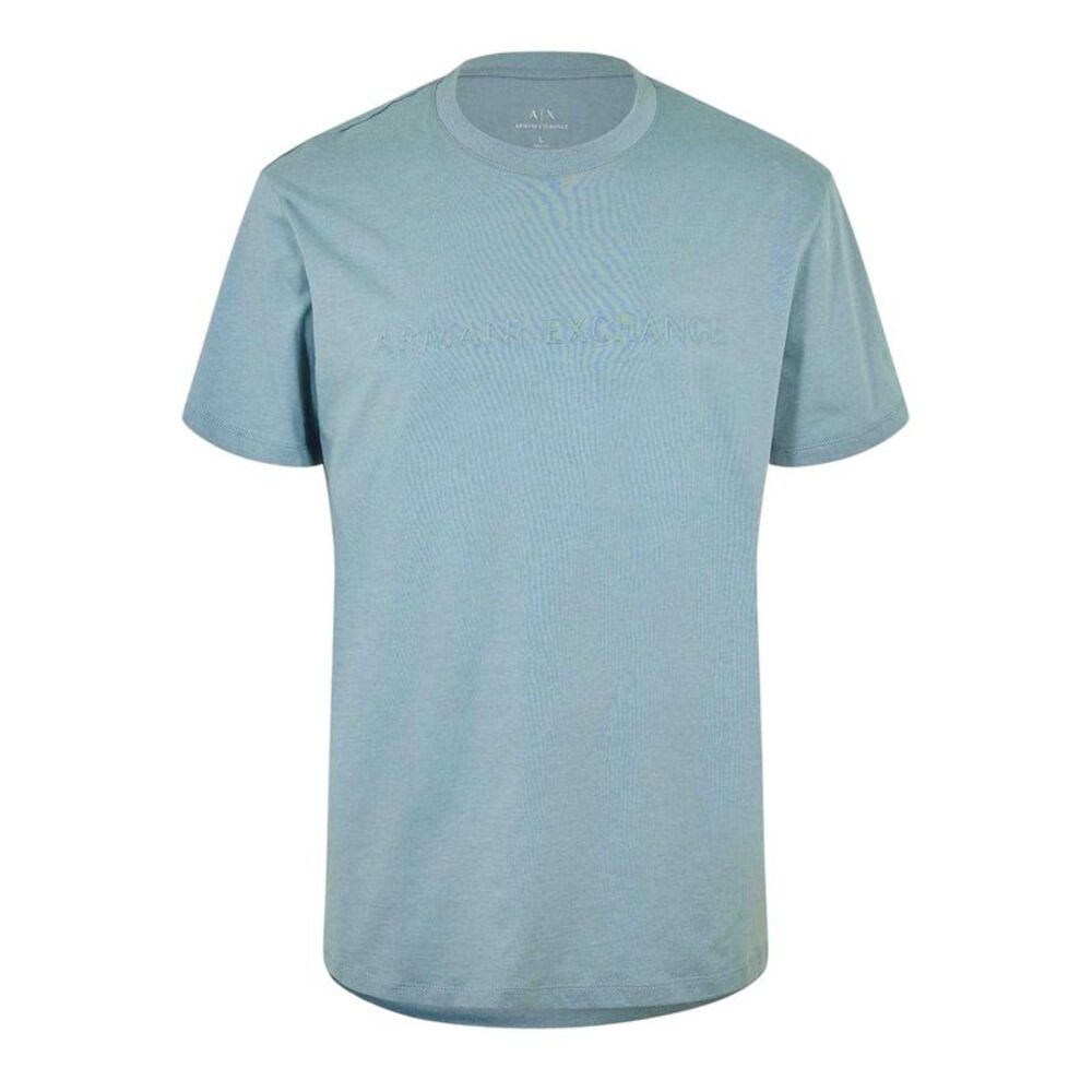 Armani Exchange Mens Embossed T-Shirt / Lead